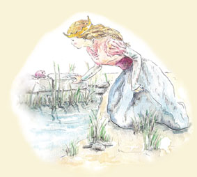 Ilustración del cuento "La princesa Ana"