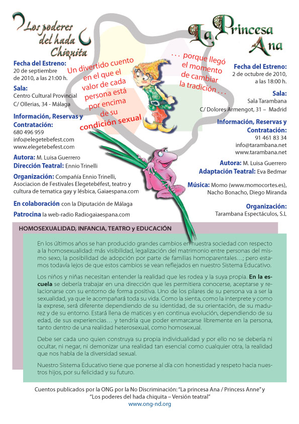 Teatro infantil gltbi - Familia homoparenta y diversidad sexual