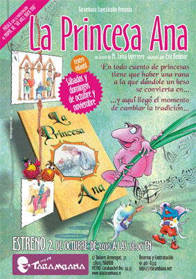 Cartel "La princesa Ana" - Teatro INFANTIL - Compañia Tarambana