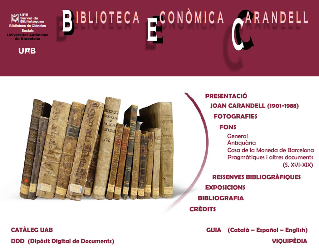 Biblioteca Econòmica Carandell - UAB - Biblioteca de Ciències Socials