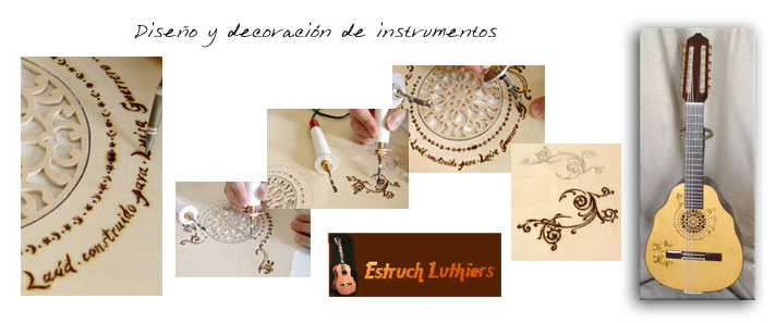 Diseño y decoración de instrumentos musicales