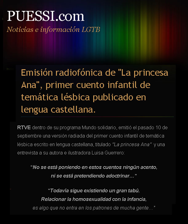 Emisión radiofónica de "La princesa Ana"