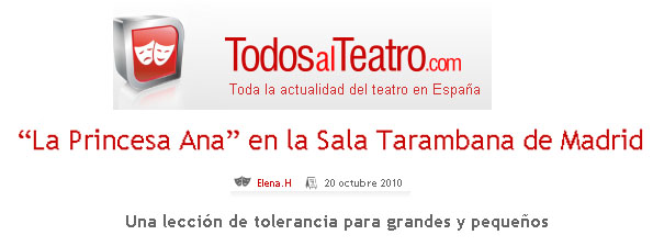 "La princesa Ana" - Teatro infantil