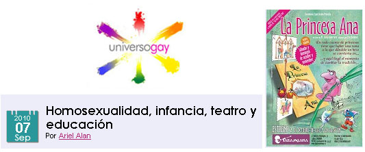 Homosexualidad, infancia, teatro y educación